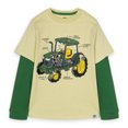 thumbnail image 1 of John Deere Toddler Boys' Long Sleeve T-Shirt Green and Dark Green, 1 of 7
