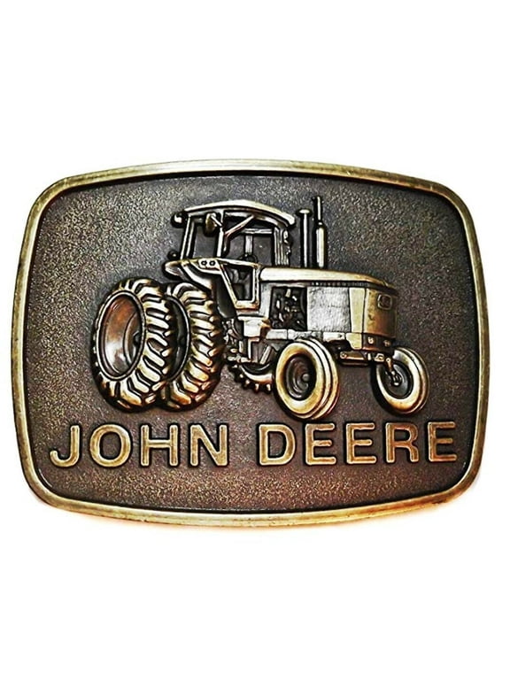 Tractor Bronzetone Metal Belt Buckle