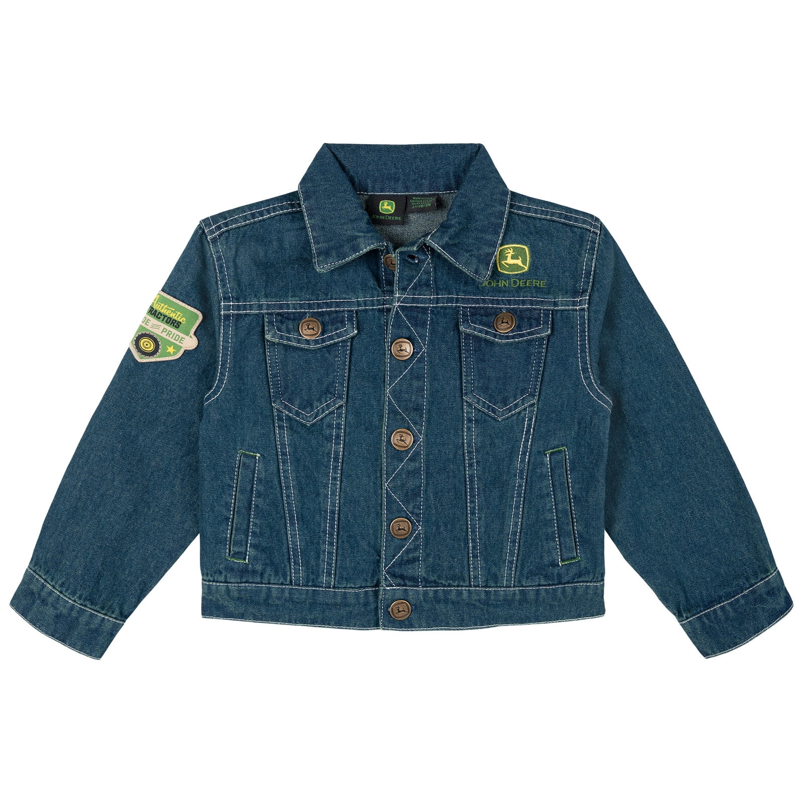 John Deere Tractor Denim Jacket Toddler to Big Kid - Walmart.com