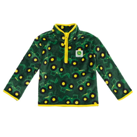 John Deere Tractor Half Zip Woobie Sweatshirt Infant to Toddler