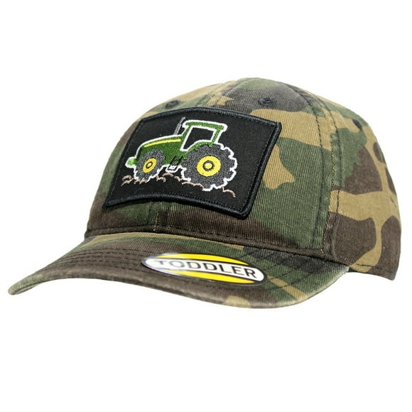 Tractor Patch Toddler Baseball Hat Cap-Camo-One Size