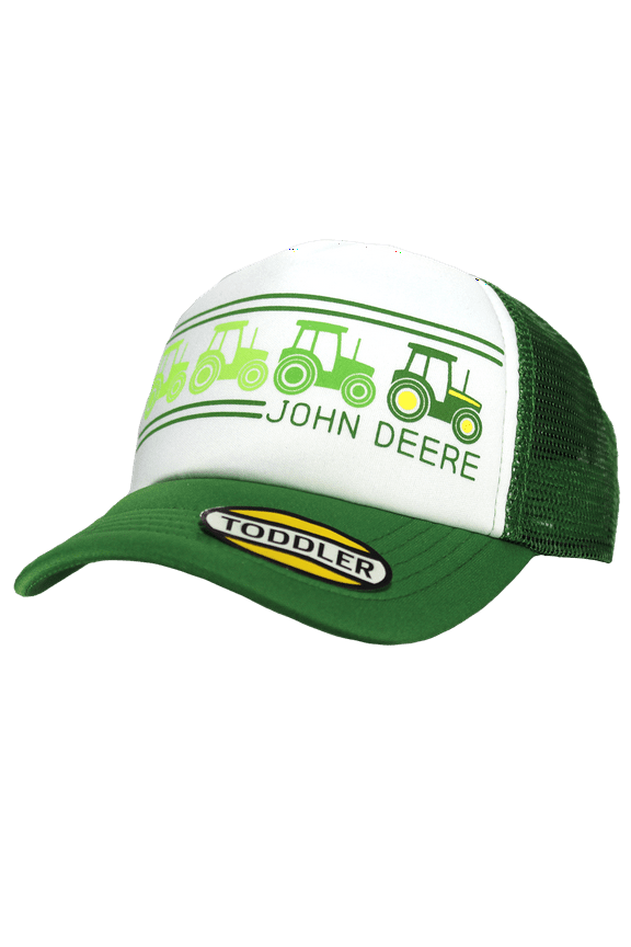Tractor Patch Toddler Baseball Hat Cap-Green-One Size