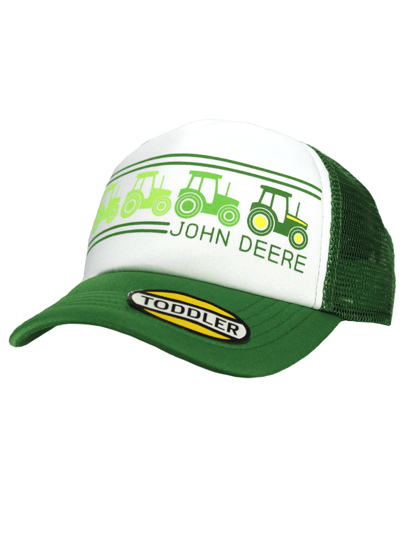 Tractor Patch Toddler Baseball Hat Cap-Green-One Size