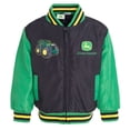 thumbnail image 1 of John Deere Tractor Varsity Zip Up Bomber Jacket Toddler to Little Kid, 1 of 5