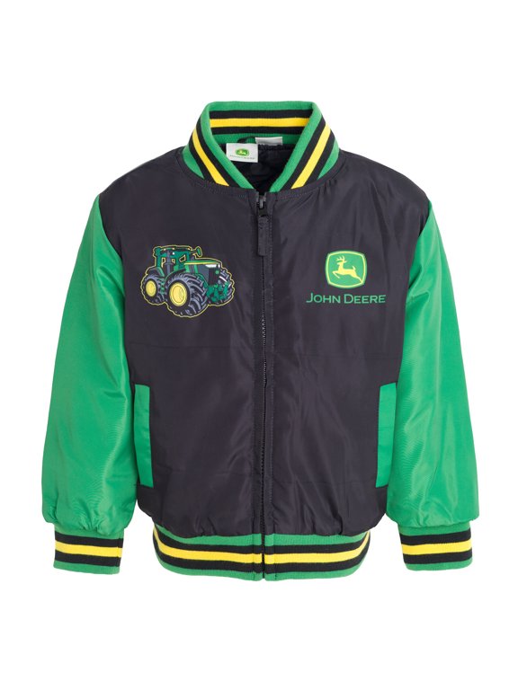 Tractor Varsity Zip Up Bomber Jacket Toddler to Little Kid