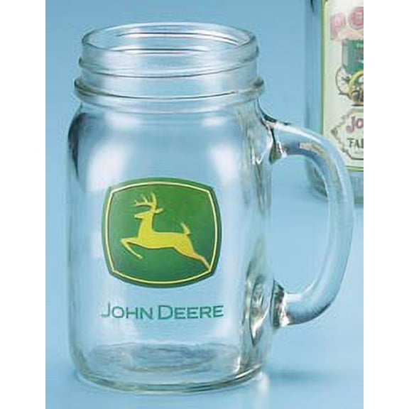 John Deere Trademark Drink Jar
