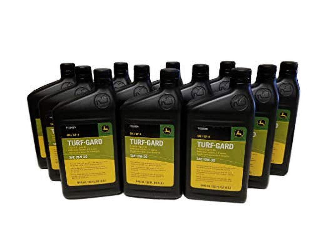 John Deere TurfGard SAE 10W30 Oil Quarts TY22029 (Qty of 12