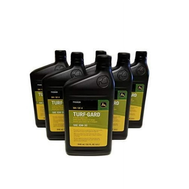 John Deere Turf-Gard SAE 10W-30 Motor Oil for Lawn Tractor Engine, 4 ...