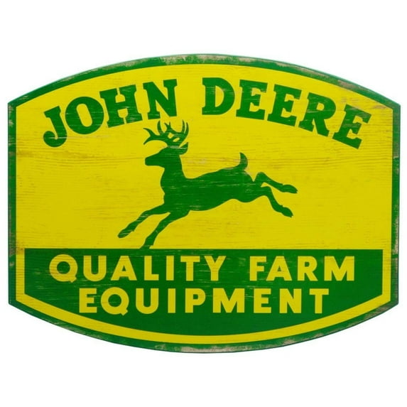 John Deere Wood Sign - 19.5x15