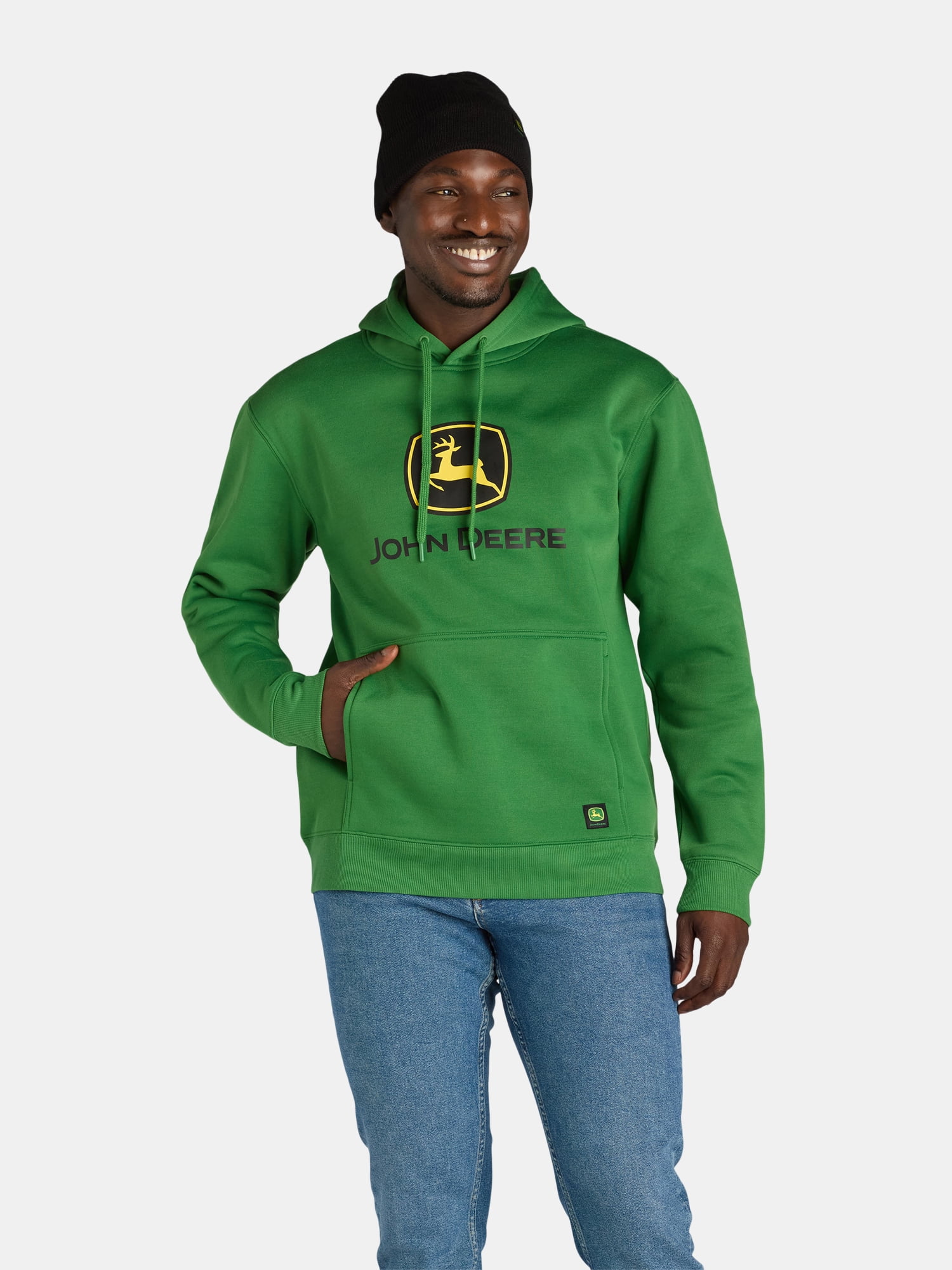 John Deere Work Hoodie Beanie Set