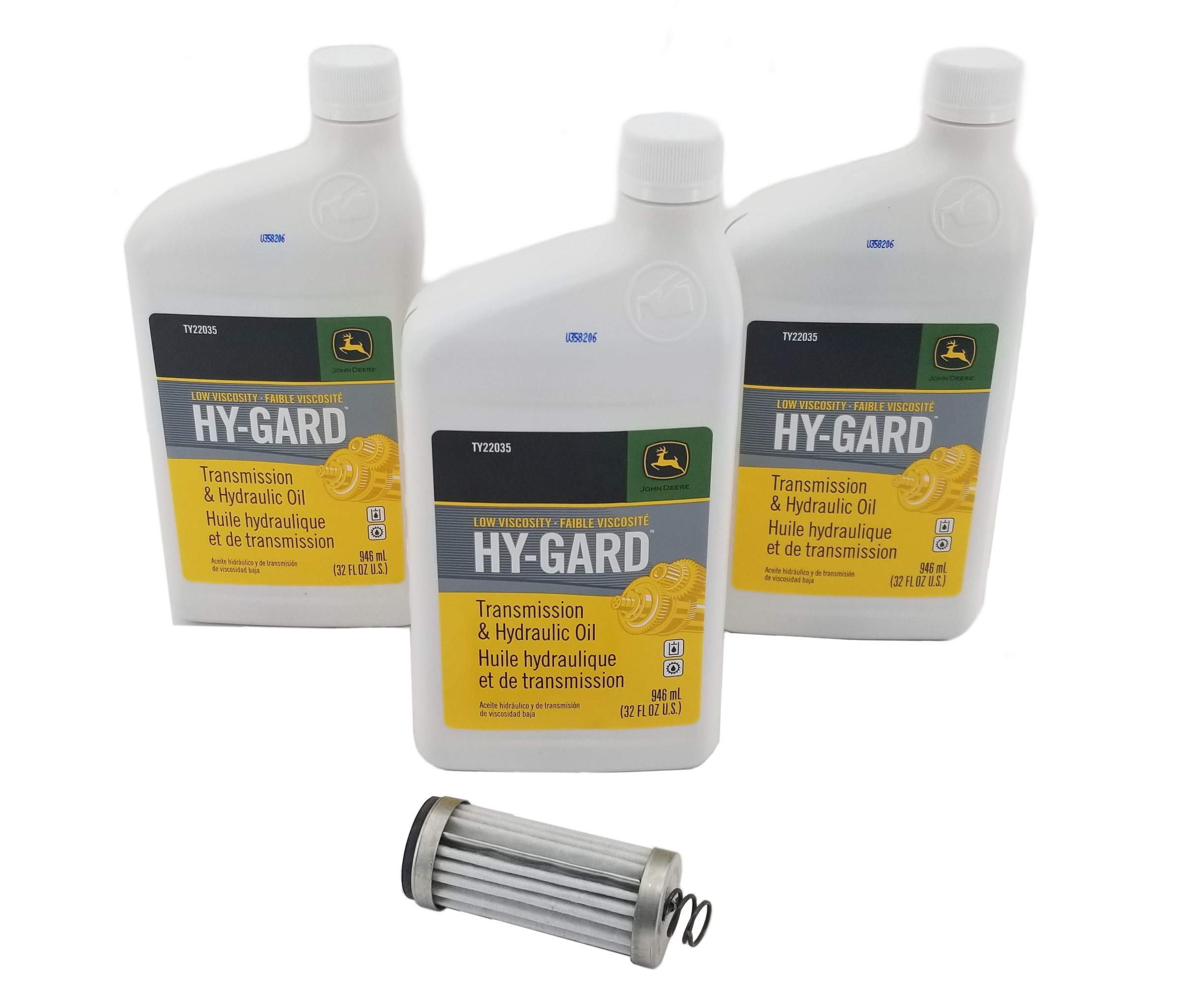 John Deere X310/X360/X370/X390/X394 Transmission Filter/Oil Kit