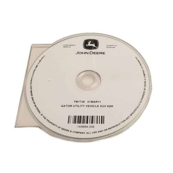 John Deere XUV 620I Gator Utility Vehicle Gas (010001-) Technical Manual CD - TM1736CD