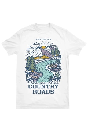 John Denver Country Road Men's Short-Sleeve Graphic T-Shirt, Sizes S-XL
