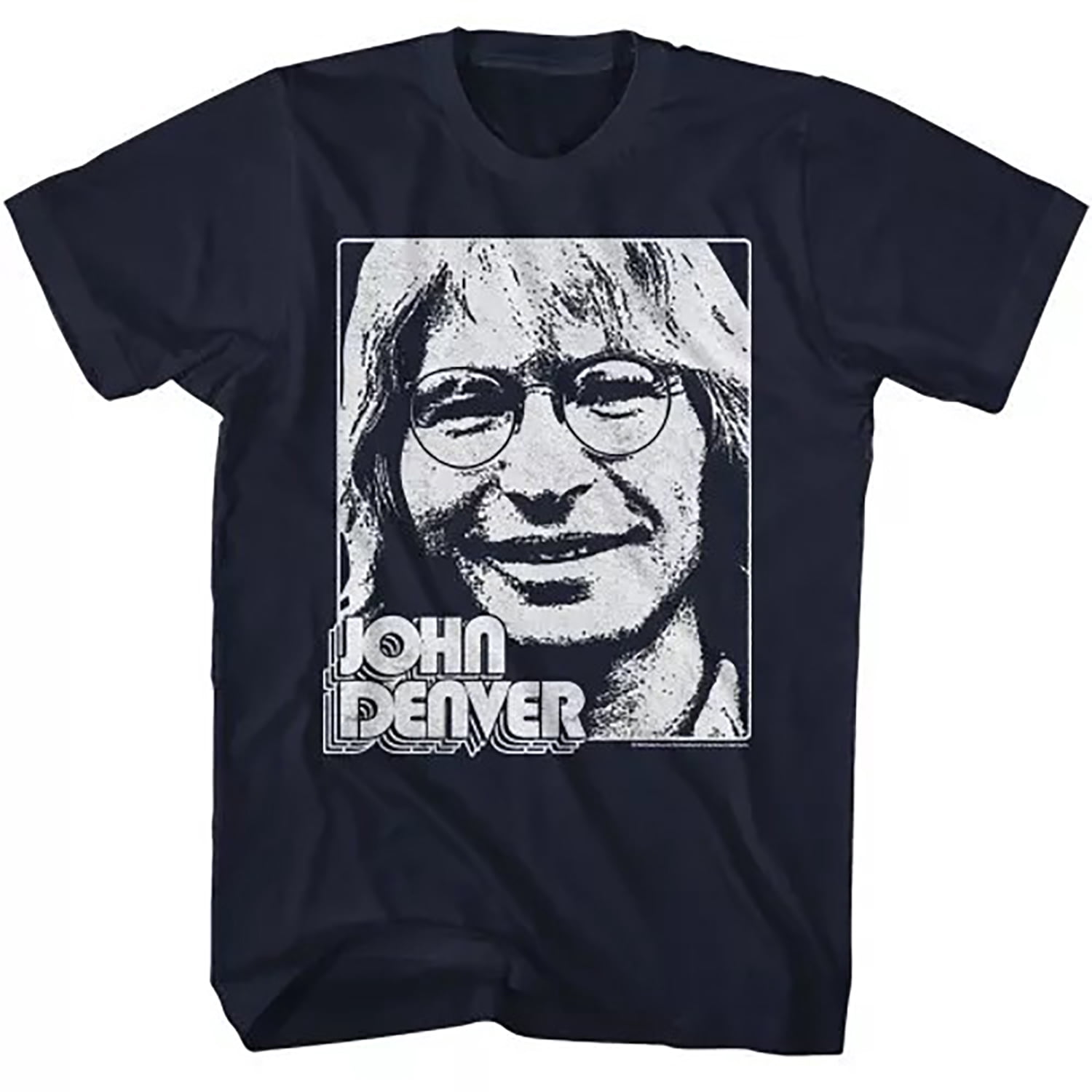 John Denver Simple Face Navy TShirt