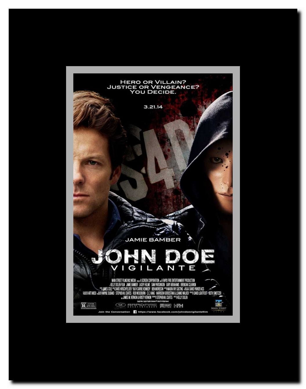 John Doe: Vigilante Framed Movie Poster