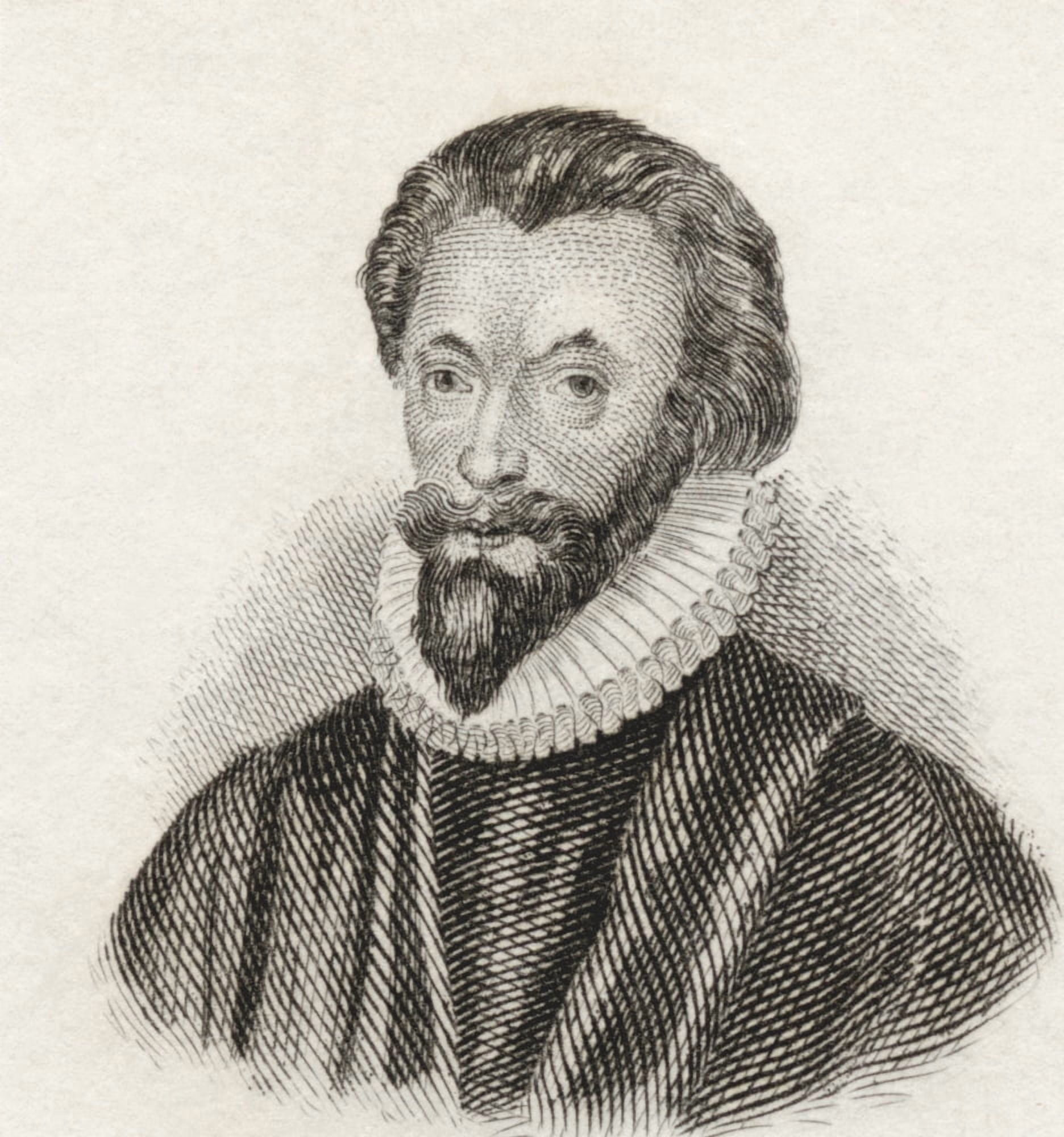John Donne 1572 To 1631 English Metaphysical Poet And Preacher From Crabbs Historical Dictionary Published 1825 Canvas Art - Ken Welsh Design Pics (14 x 15)