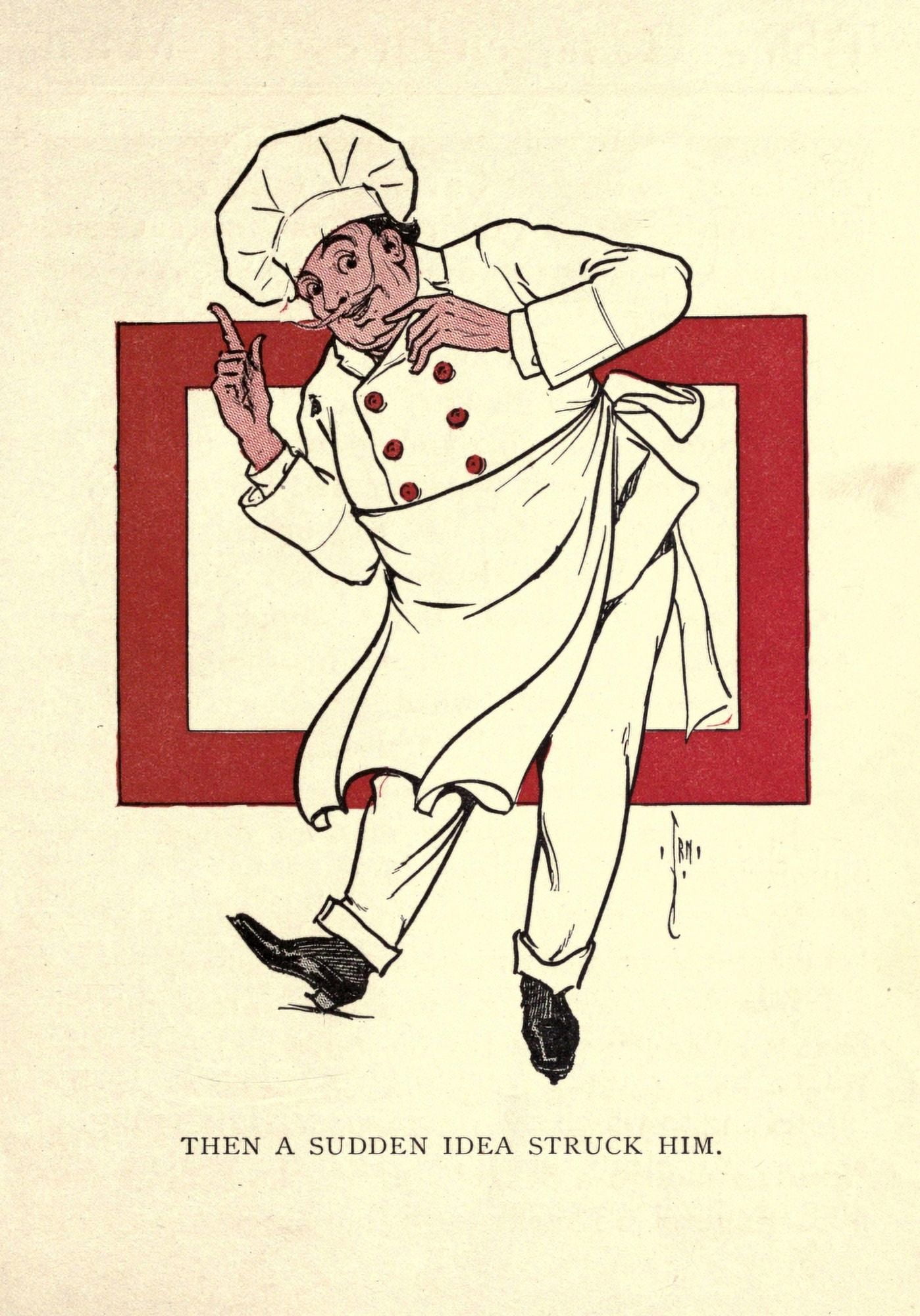 John Dough & the Cherub 1906 Chef Canvas Art - John R Neill (24 x 36)