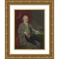 thumbnail image 1 of John Downman 15x18 Gold Ornate Wood Frame and Double Matted Museum Art Print Titled - An Unknown Man, 1 of 4