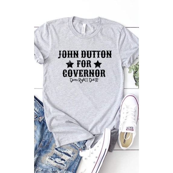 John Dutton For Governer Graphic Tee T-Shirt