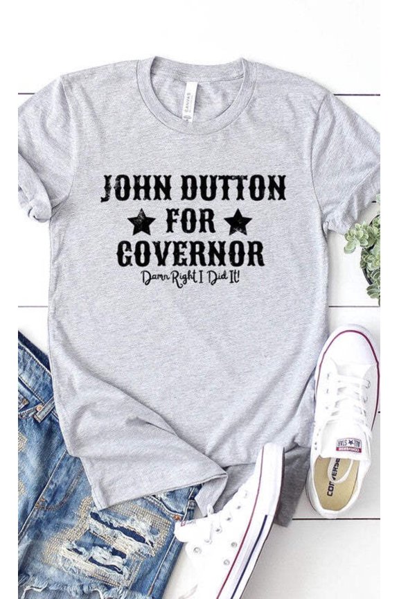 John Dutton For Governer Graphic Tee T-Shirt