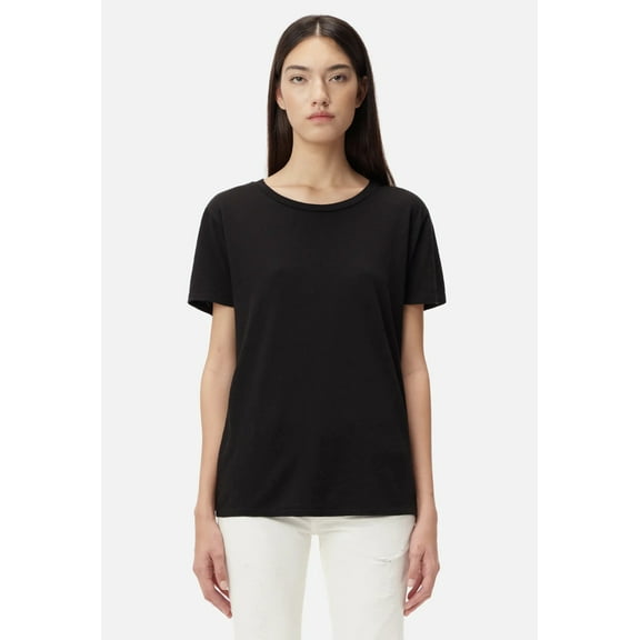 John Elliott Women's Relaxed Jersey Tee T-Shirt in Black (1 (Small), Black)