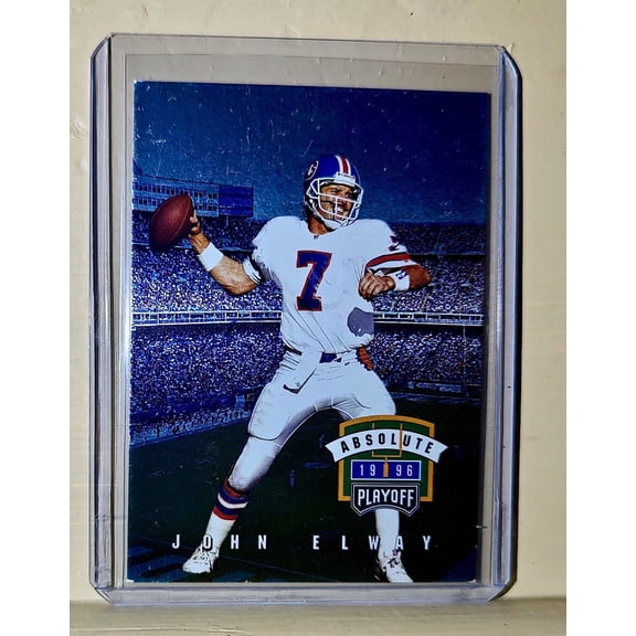 John Elway 1996 Absolute Playoff Football #103 NFL Card Denver Broncos