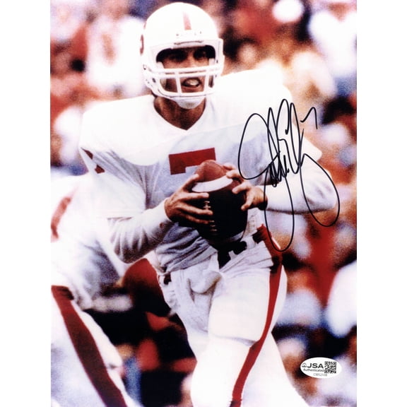 John Elway Autographed Hand Signed 8x10 Stanford University Photo - JSA COA