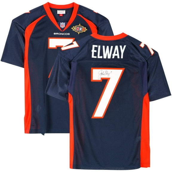 John Elway Denver Broncos Autographed Blue Mitchell & Ness 1997 Throwback Authentic Jersey - Fanatics Authentic Certified