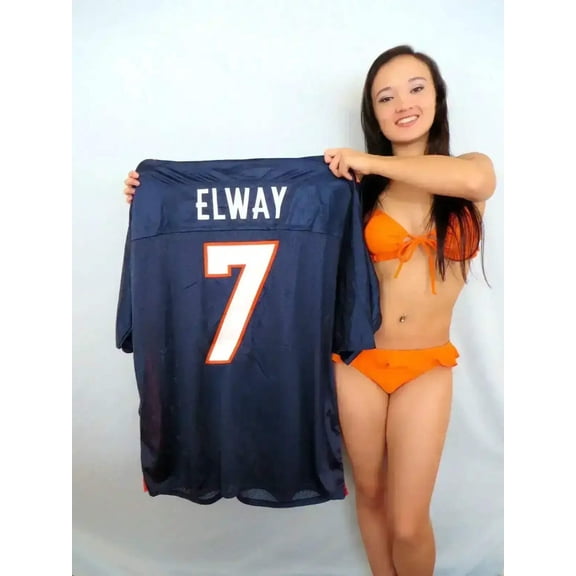 John Elway Denver Broncos blue Reebok double 3XL jersey NEW