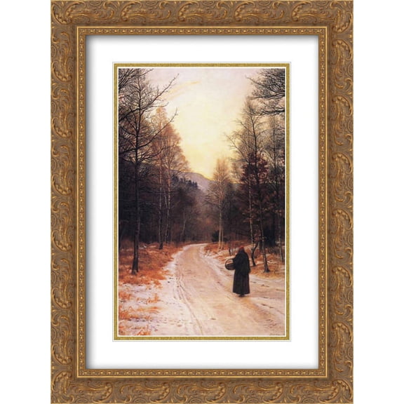 John Everett Millais 2x Matted 20x24 Gold Ornate Framed Art Print 'Glen Birnam'