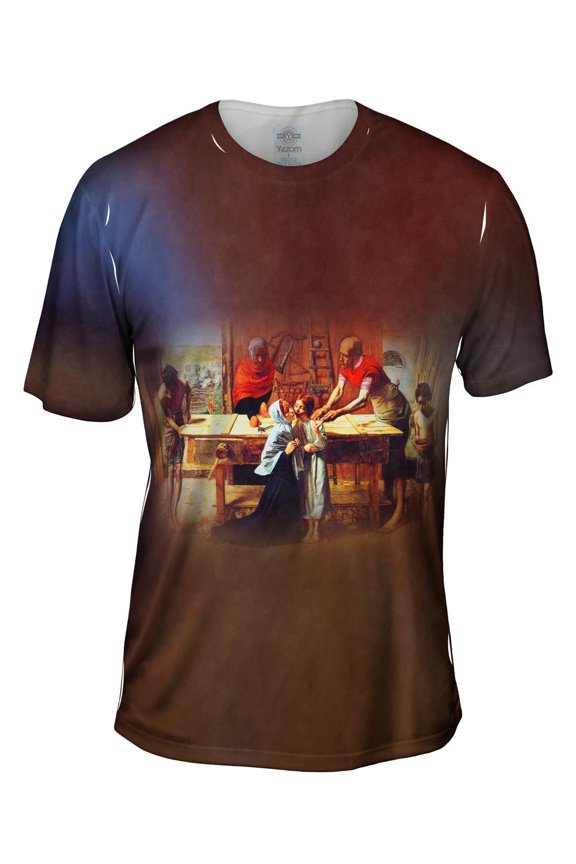 John Everett Millais - Christ In The House Of His Parents 1850 Mens T-Shirt All Over Print
