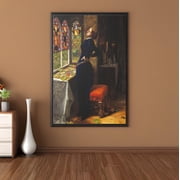 John Everett Millais Mariana Poster Wall Art Reproduction Pre Raphaelite Print, Unframed Paper Poster 8x10in