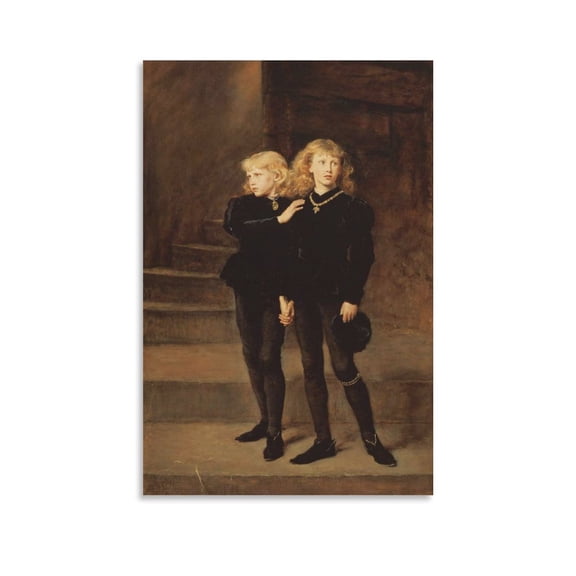 John Everett The Tower Ophelia Art Poster Posters Wall Art Painting Canvas Gift Living Room Prints Bedroom Decor Poster Artworks 12x18inch(30x45cm)