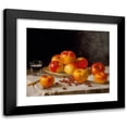 thumbnail image 1 of John F. Francis 14x12 Black Modern Framed Museum Art Print Titled - Still Life, Apples and Chestnuts (1859), 1 of 5