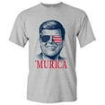 thumbnail image 1 of John F Kennedy Murica Basic Cotton T-Shirt - Small - Sport Grey, 1 of 6