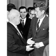 thumbnail image 1 of John F Kennedy Nikita Khrushchev Cold War Vintage Photo Extra Large XL Wall Art Poster Print, 1 of 3