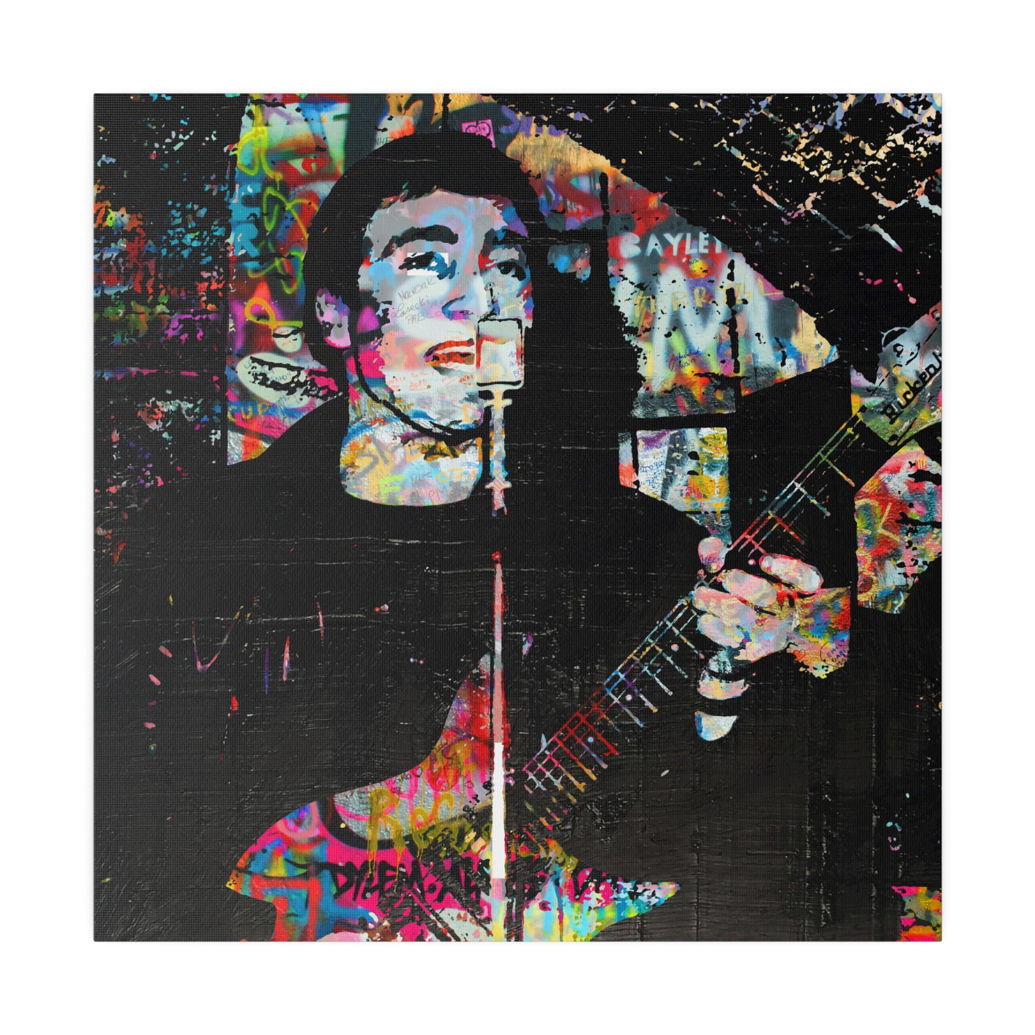 John Fab Four Cavern Club Graffiti Canvas Wall Art - Pop Art - Walmart.com