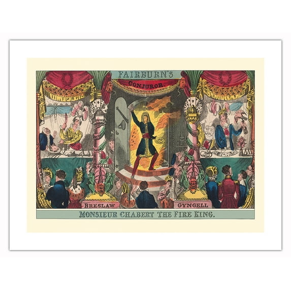 John Fairburn - New London Conjurer - Vintage Magic Poster c.1825 - Bamboo Fine Art 290gsm Paper (Unframed) 17x22in