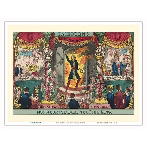 John Fairburn - New London Conjurer - Vintage Magic Poster c.1825 - Master Art Print (Unframed) 9in x 12in
