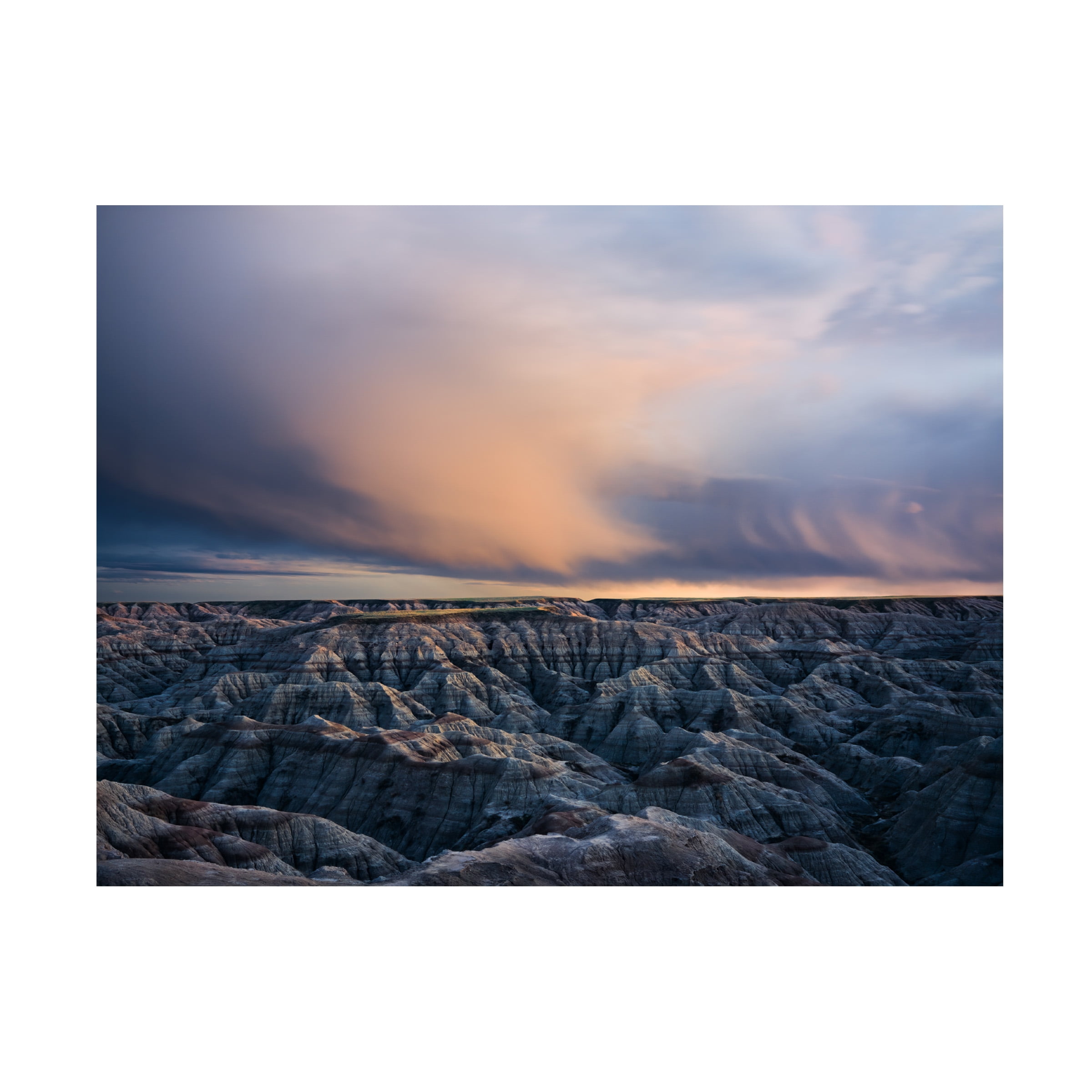John Fan 'Twilight Over Badlands' Canvas Art