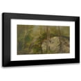thumbnail image 1 of John Ferguson Weir 18x12 Black Modern Framed Museum Art Print Titled - Forest&nbsp;Scene, 1 of 5