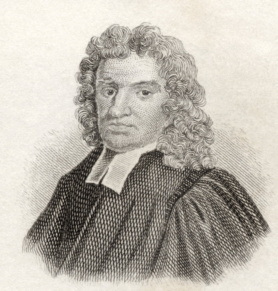 John Flamsteed 1646 To 1719 English Astronomer And The First Astronomer Royal From Crabbs Historical Dictionary Published 1825 Canvas Art - Ken Welsh  Design Pics (28 x 30)