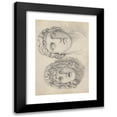 thumbnail image 1 of John Flaxman 11x14 Black Modern Framed Museum Art Print Titled - A Roman Tragic Mask and a Male Head (1787), 1 of 5