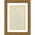 thumbnail image 1 of John Flaxman 11x14 Gold Ornate Wood Frame and Double Matted Museum Art Print Titled - Two Airborne Figures Reaching Out to One Another, 1 of 4