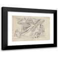 thumbnail image 1 of John Flaxman 18x14 Black Modern Framed Museum Art Print Titled - The Apotheosis of Antonius Pius and Faustina, Column of Pius, Piazza Montecitorio, Rome (1787), 1 of 5