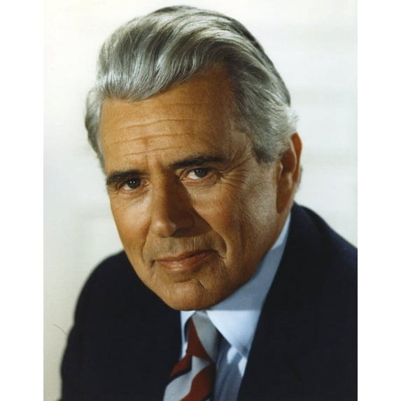 John Forsythe White Background Close Up Portrait Photo Print (8 x 10)
