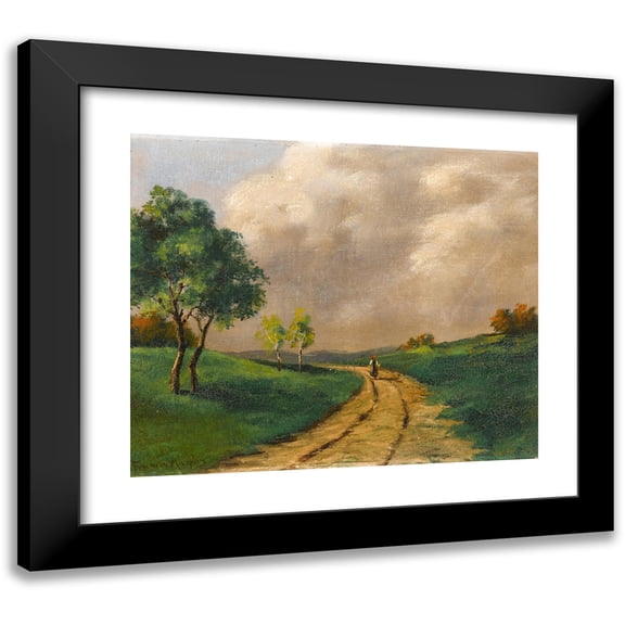 John Francis Murphy 14x12 Black Modern Framed Museum Art Print Titled - The Road Home