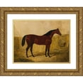 thumbnail image 1 of John Frederick Herring Snr. 18x15 Gold Ornate Wood Frame and Double Matted Museum Art Print Titled - Emilius (1844), 1 of 4