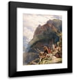 thumbnail image 1 of John Frederick Lewis 14x18 Black Modern Framed Museum Art Print Titled - Tyrolese Hunters (1827), 1 of 5