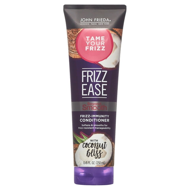 John Frieda Anti Frizz, Frizz Ease Beyond Smooth Conditioner with Pure Coconut Oil, 8.45 fl oz
